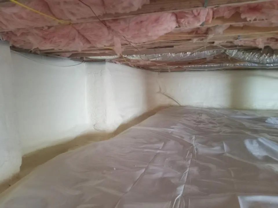 Crawl space encapsulation with closed-cell spray foam for Metal Roof Coating in Broadview Heights